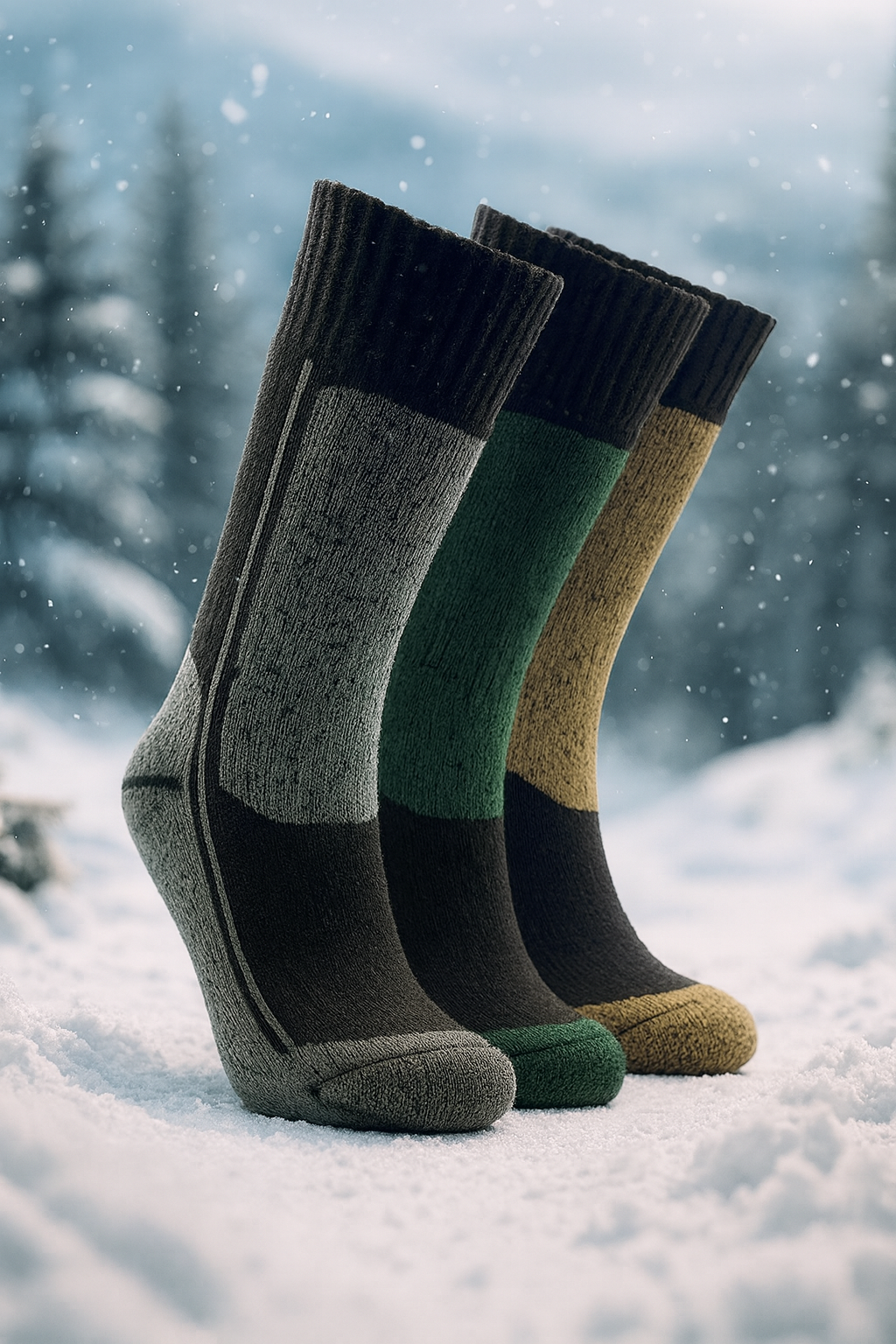 merino ponožky varianty v zimě